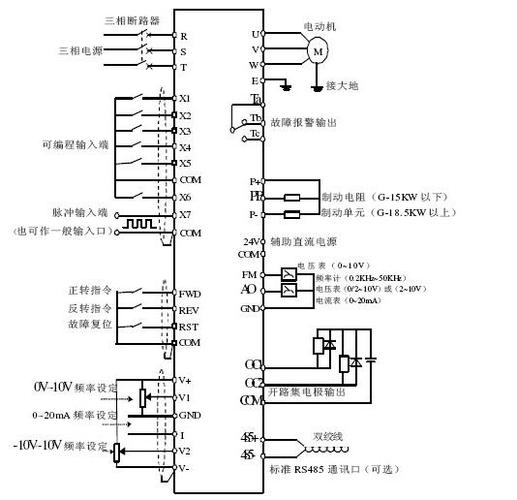 变频器专用电机怎么接线