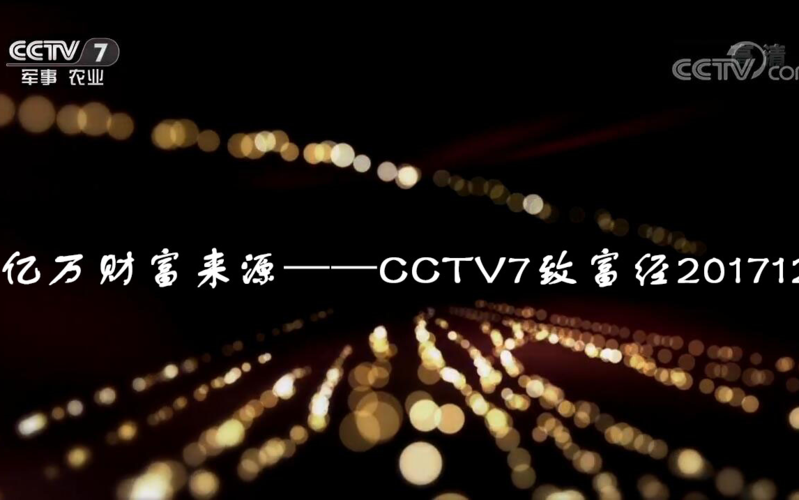 cctv7致富经的三个版块是怎样的？