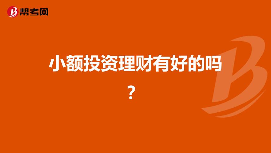 小额理财，那个公司比较靠谱？