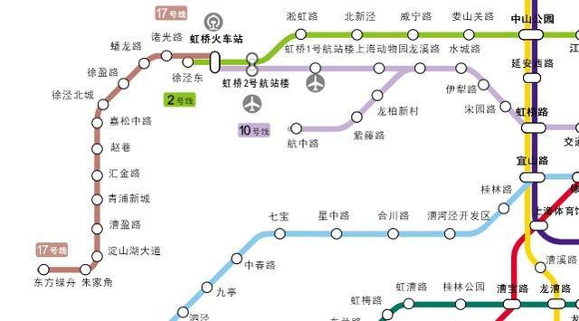 上海地铁10号线线路图