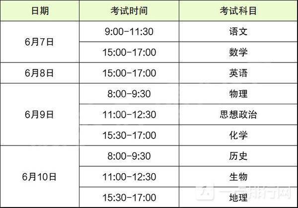 辽宁高考时间2022年具体时间