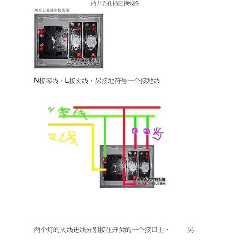 电源插座怎么接线图解