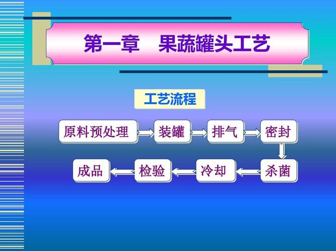 一条水果罐头生产线最基本的工序有哪些？