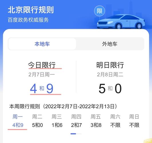 北京限号规定