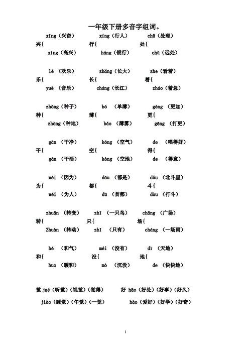 碟字多音字组词