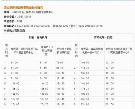 青岛市内机场大巴站点有哪些