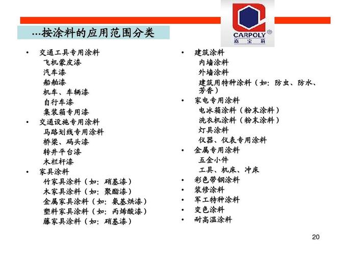 建筑涂料的分类有哪几种