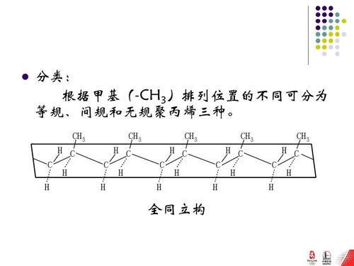 聚丙烯无规立构，等规立构，间规立构