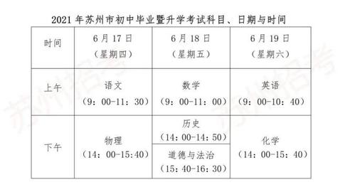 中考什么时间考试时间