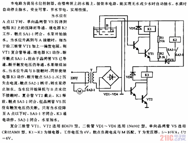 水位控制器的原理是怎么样的？