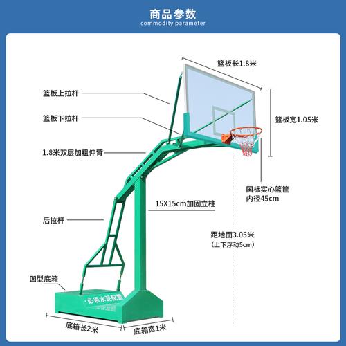 标准篮球框多高