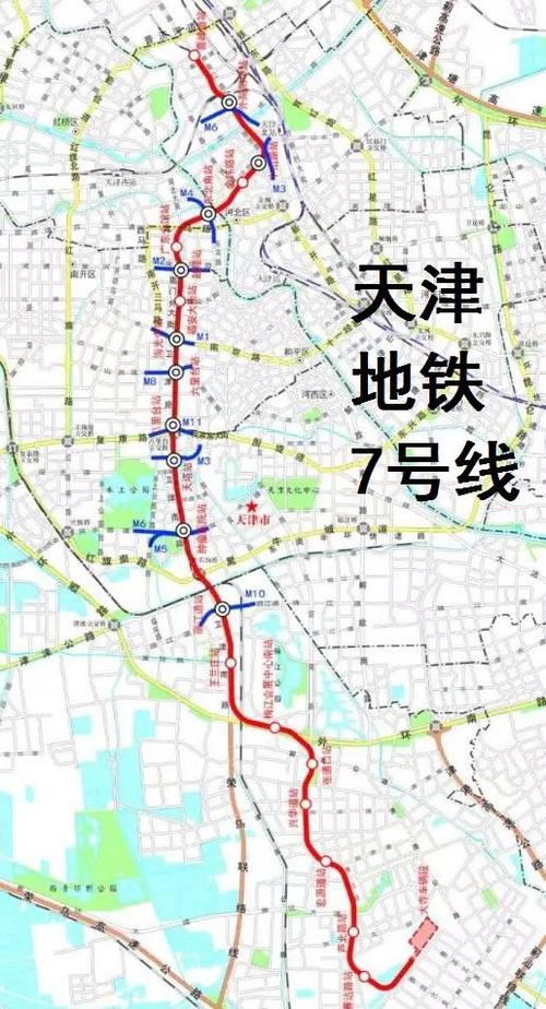 天津地铁7号线路各站情况也正式公布