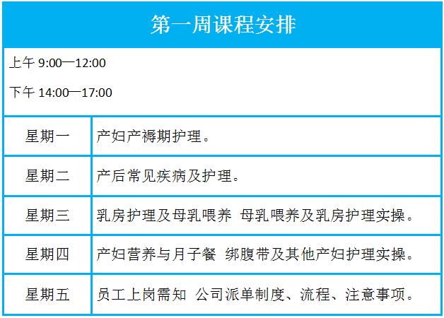 月嫂培训课程有哪些？收费标准是？