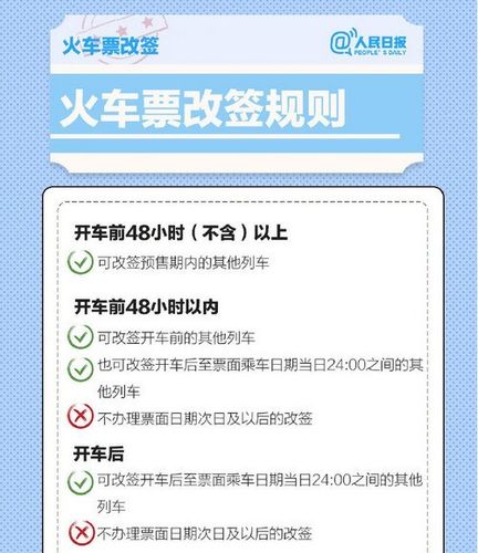 火车票改签时间限制最新规定？