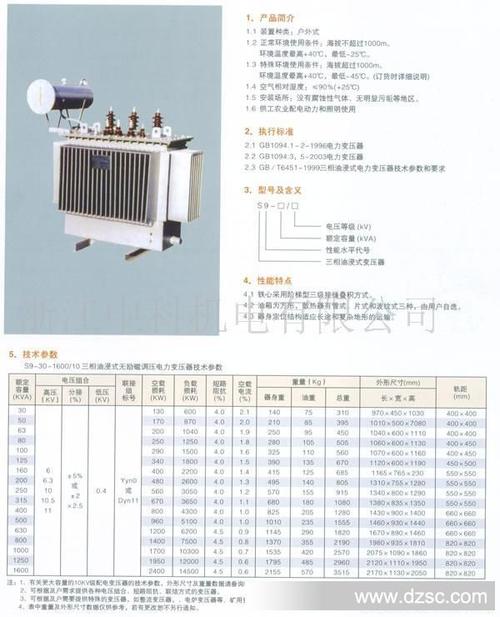 干式变压器型号说明，干式变压器型号大全