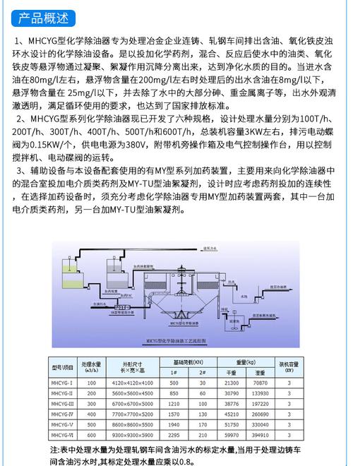 平流池和化学除油器的各自特点