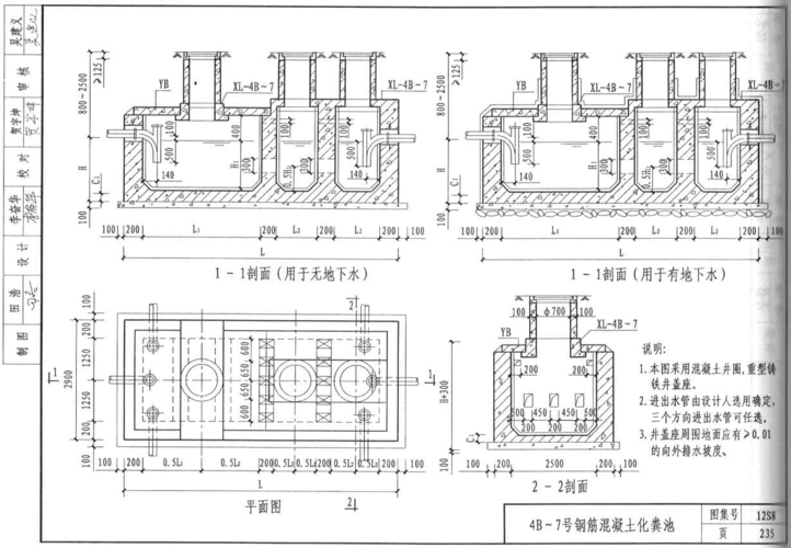 谁有天津标12S8 混凝土化粪池图集求发布