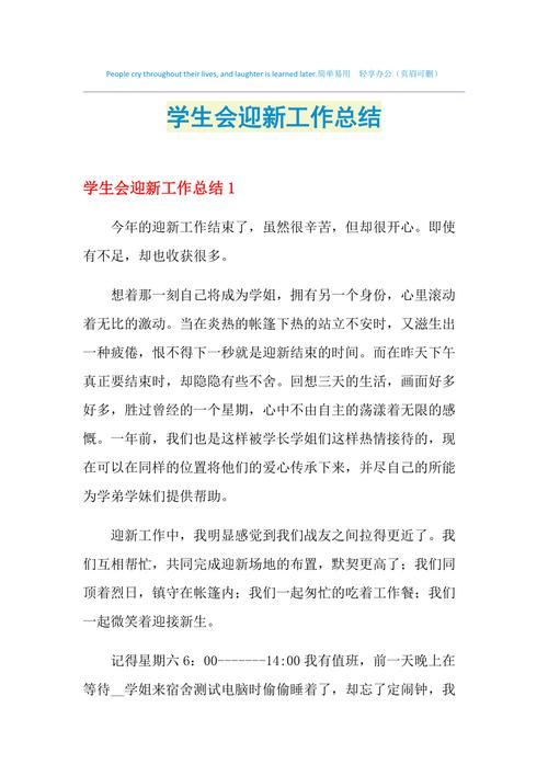 迎新晚会的工作总结怎么写啊